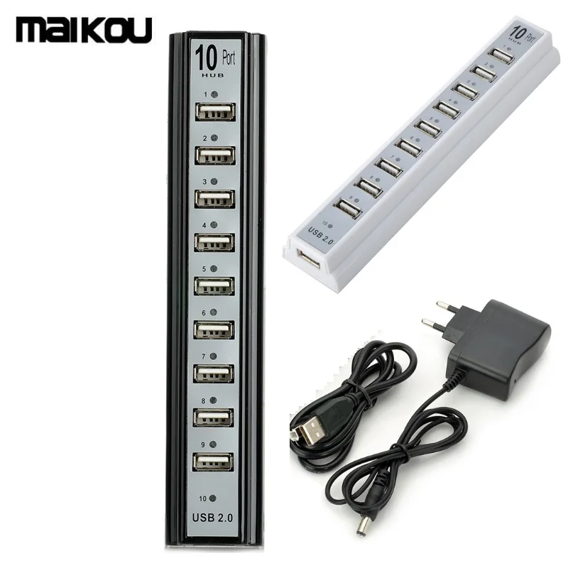 Maikou 10 Порты и разъёмы USB 2 0 концентратор высокой Скорость Питание|USB-хабы| |