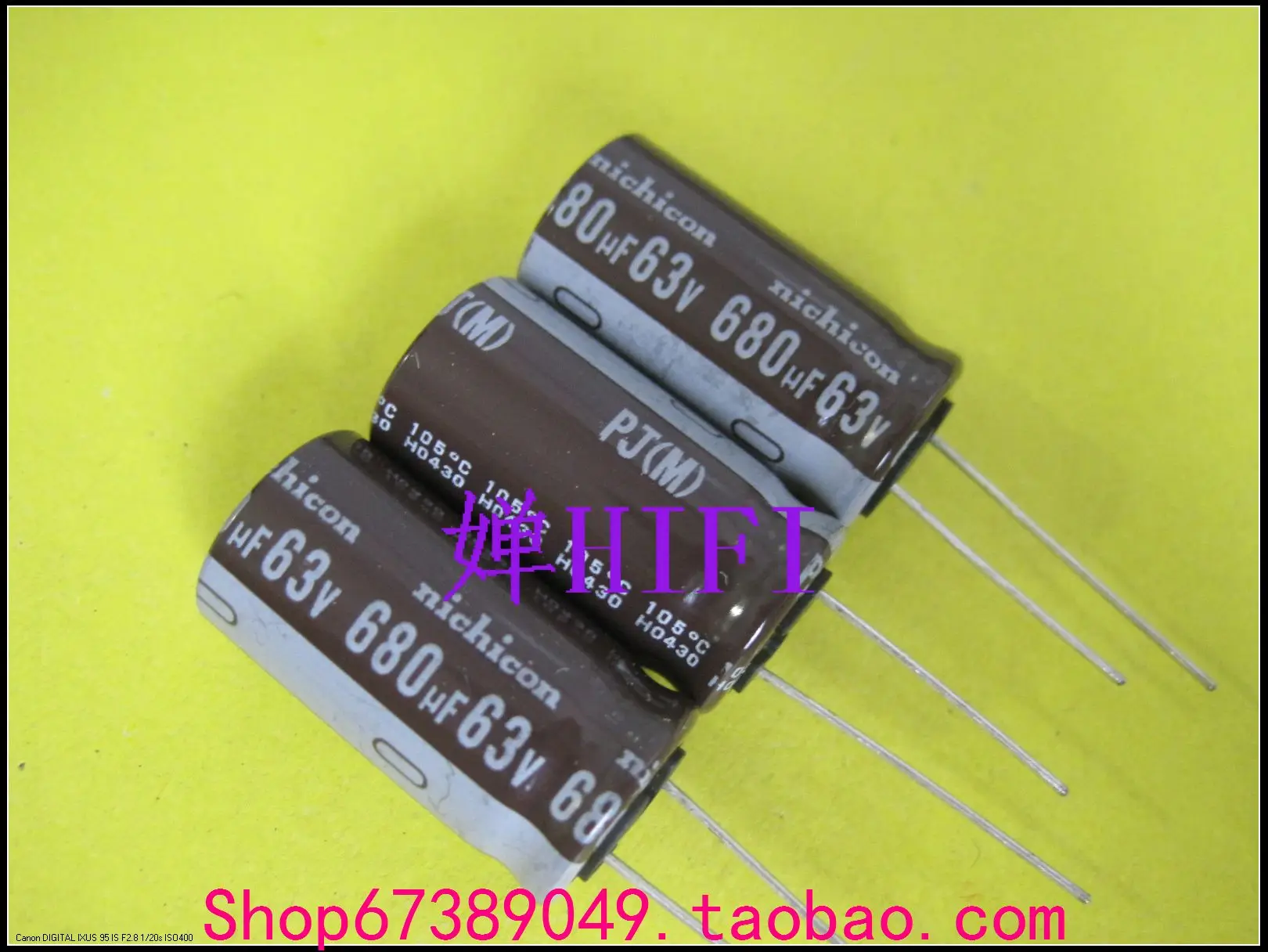 2020 hot sale 20PCS/50PCS Japanese nichicon original PJ electrolytic capacitor 63v680uf 16x30mm free shipping