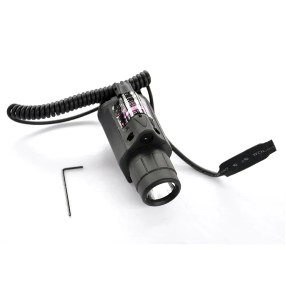 BIJIA Тактический лазерный прицел в красный горошек со светодиодной вспышкой