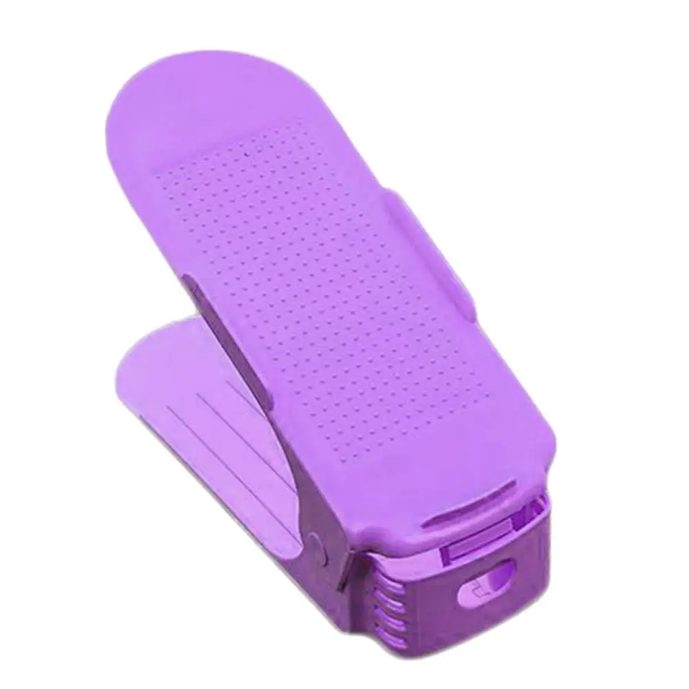 purple Модные Обувные стеллажи, Современная двойная Чистящая полка для хранения обуви, обувная коробка для гостиной, органайзер для обуви, полка, Прямая поставка - Цвет: purple