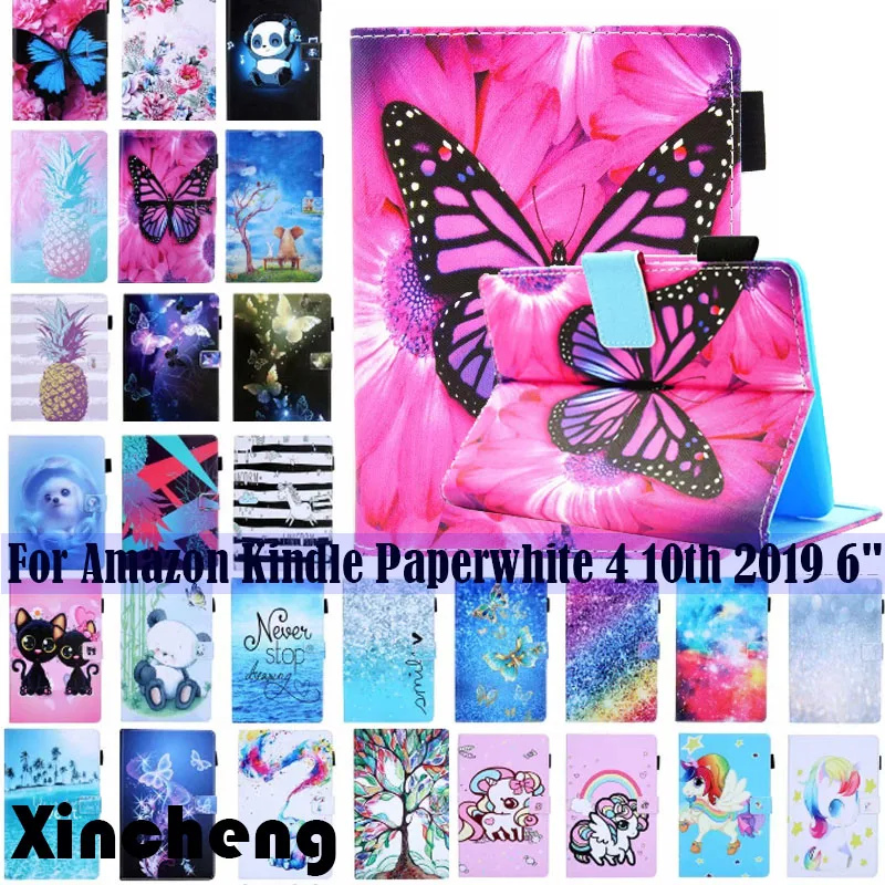 Умный кожаный чехол для Amazon Kindle Paperwhite 4 10th 2019 6 &quotультратонкий защитный