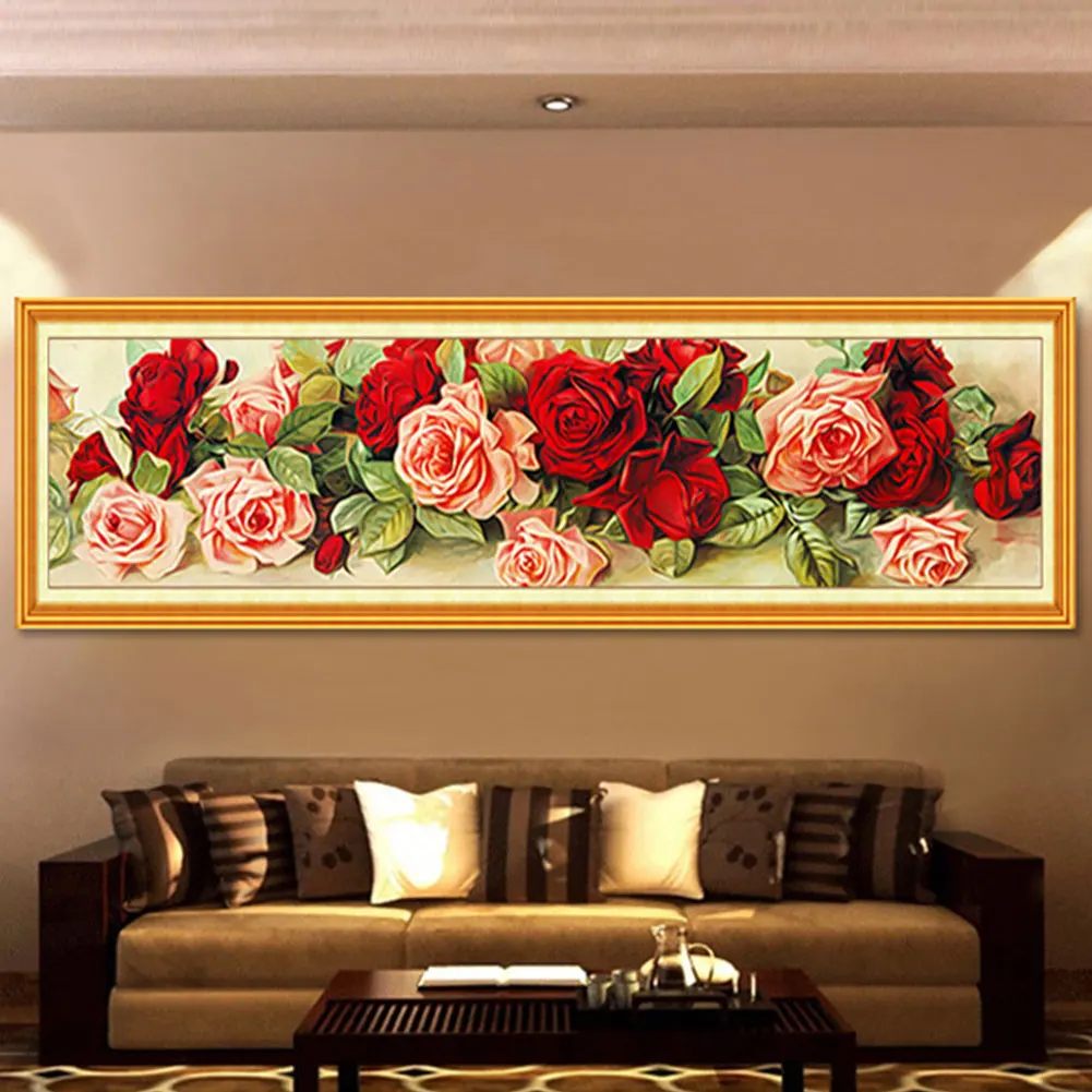 Алмазная живопись украшения ремесла Роза растения ручной работы дома искусства