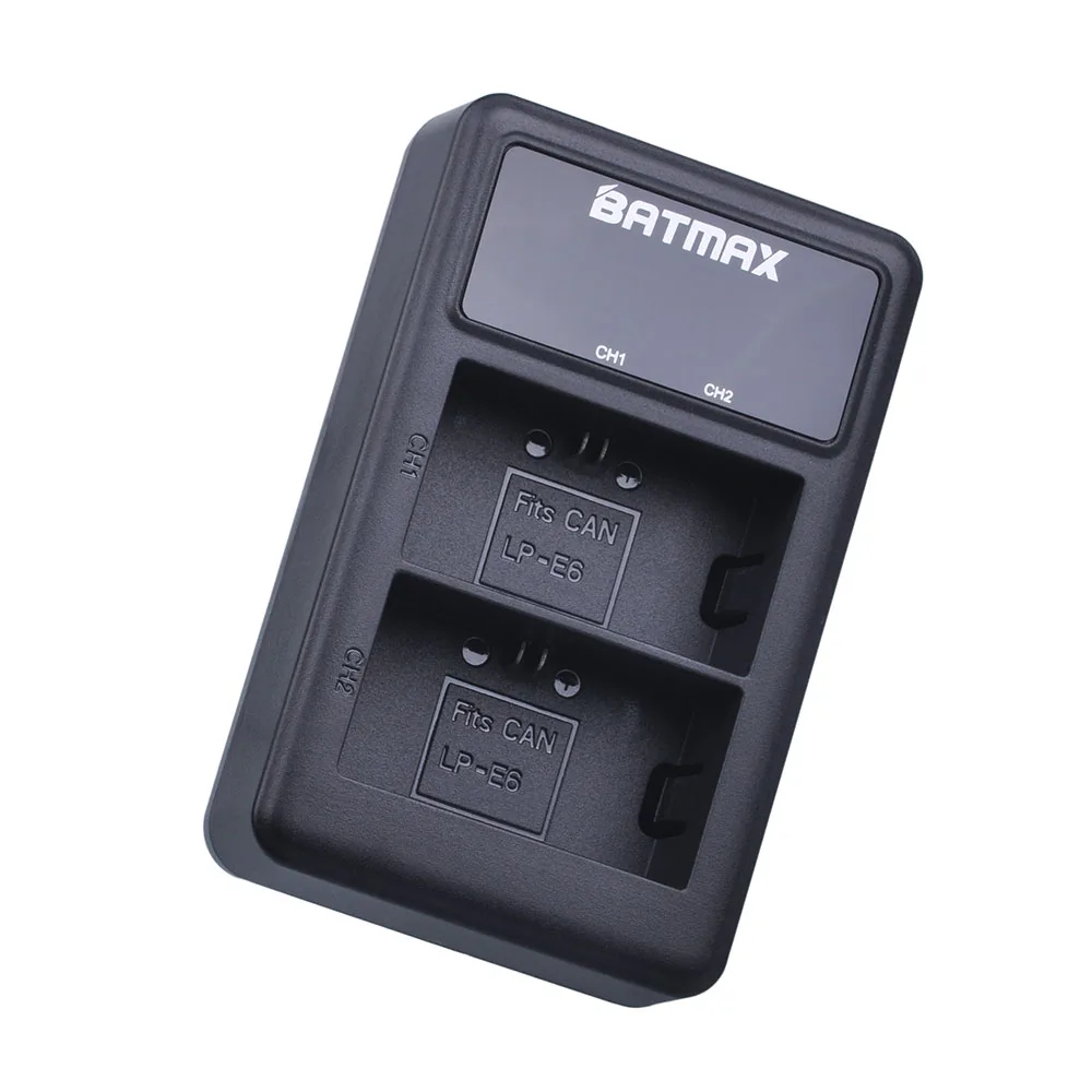 2 шт. двойное зарядное устройство USB для Canon EOS 5D Mark II III 5DS 5DSR 6D 7D 60D 90D|lp-e6 lp e6|lp e6lp-e6n