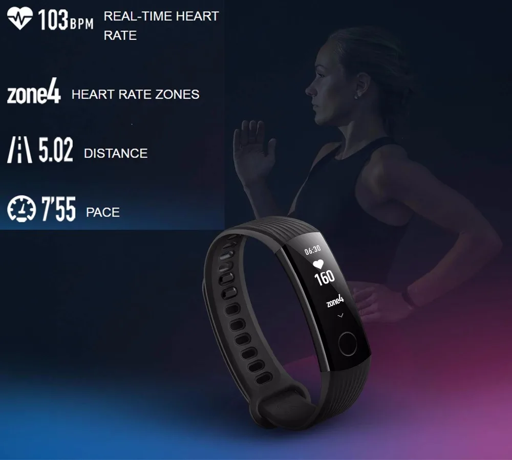 В наличии! Новый оригинальный Смарт-браслет Huawei Honor Band 3 плавающий 5ATM OLED экран 0 91