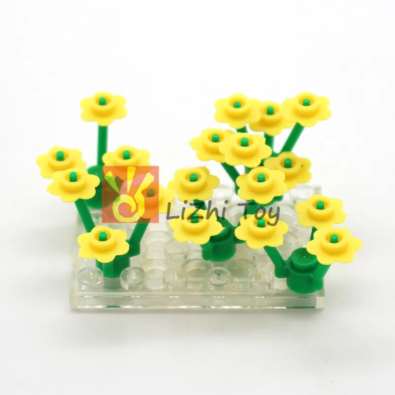 MOC Bricks 56750 Small Six-petal Flower DIY Enlighten Block Compatible with Assembles Particles | Игрушки и хобби