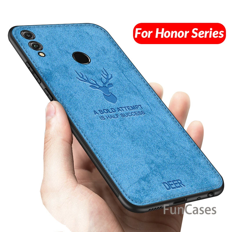 Оригинальный чехол для телефона Honor 8X Max тканевая накладка олень huawei Funda Coque Hono 9 8