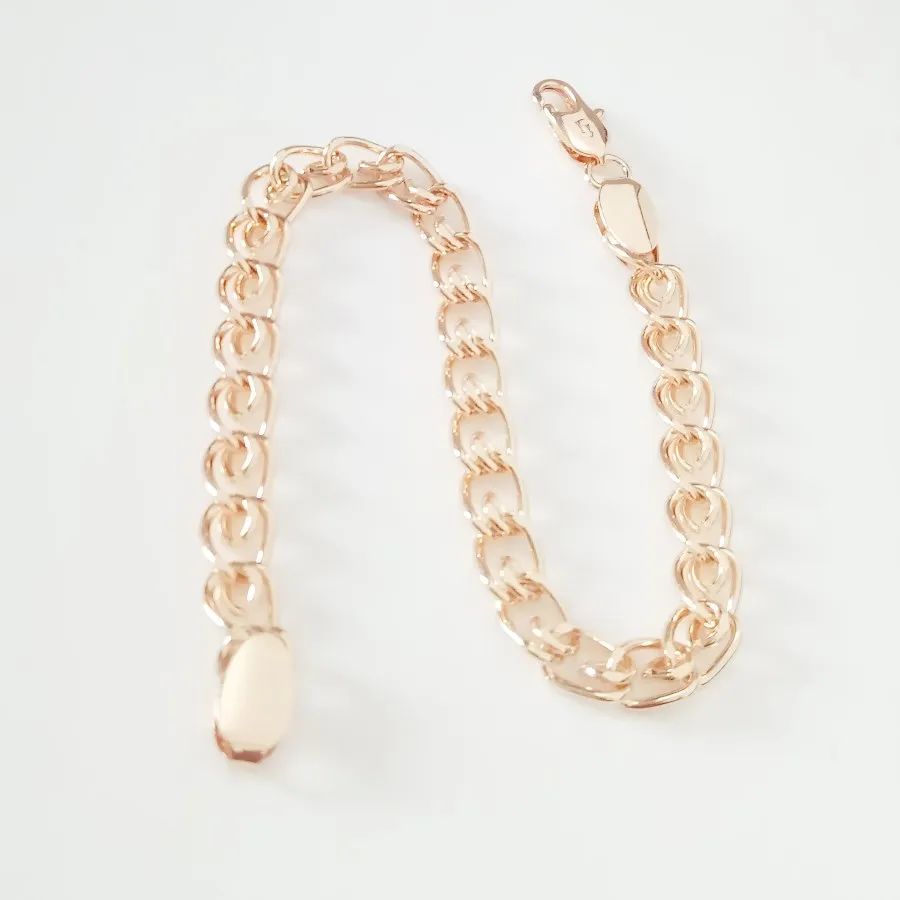 New Fashion Bracelet 585 Gold Color Jewelry Man Bracelets 5MM Wide Long Designs for Men | Украшения и аксессуары