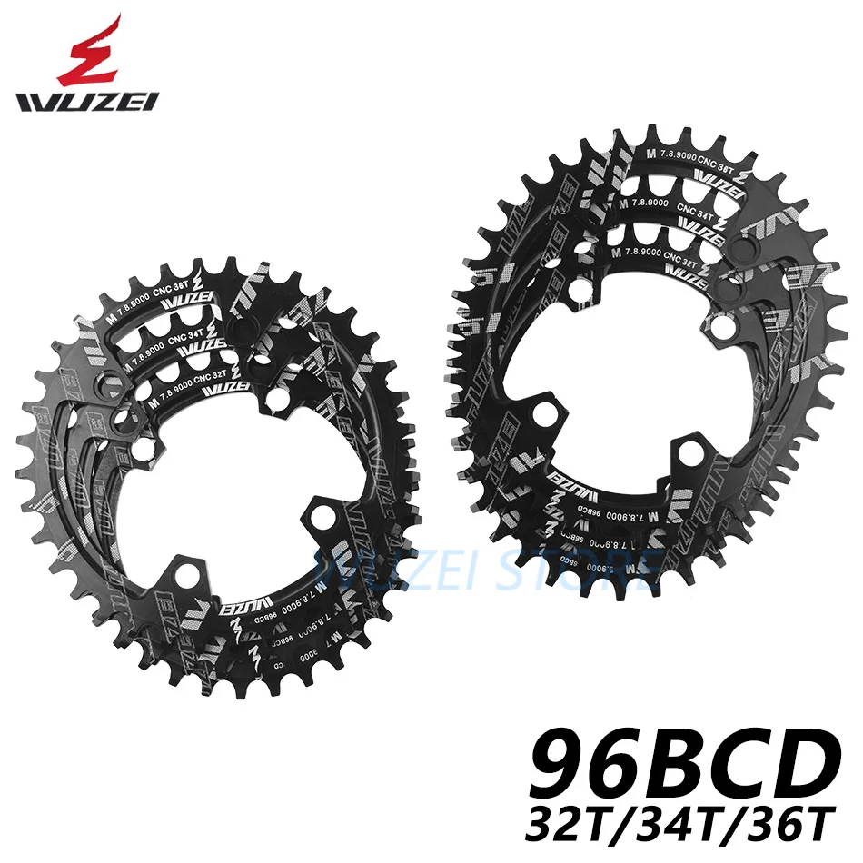 WUZEI BCD 96 мм круглая/Овальная велосипедная Звездочка MTB горная цепь колеса 32T 34T 36T для Shimano M7000 M8000 M9000 Кривошип