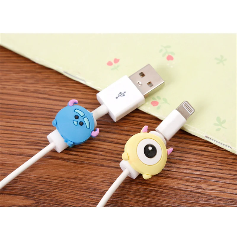 FFFAS мультфильм протектор кабеля USB Кабельный органайзер намотка Защитная крышка