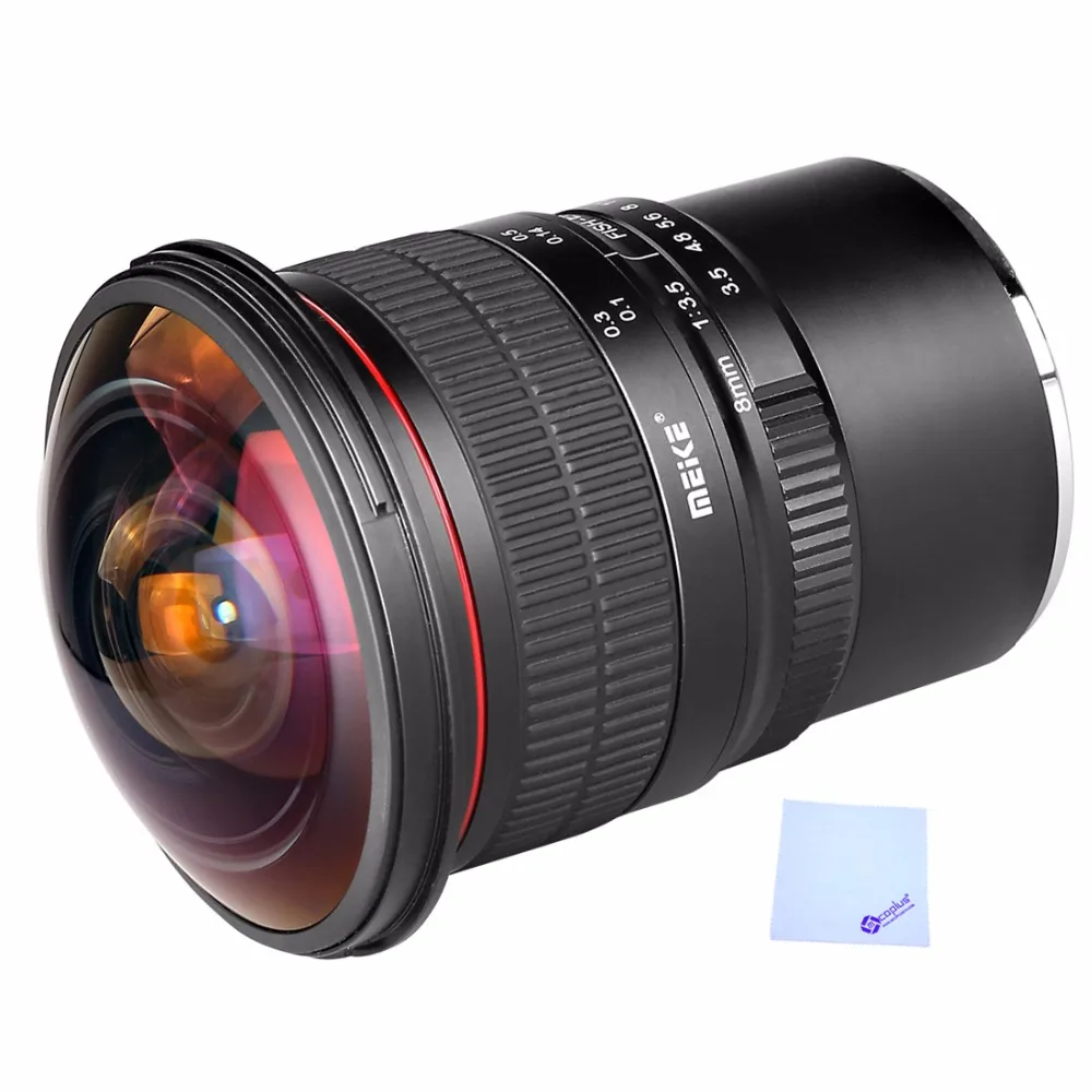 Объектив Meike 8 мм f/3 5 Ultra HD рыбий глаз для беззеркальной камеры Fujifilm с X образным