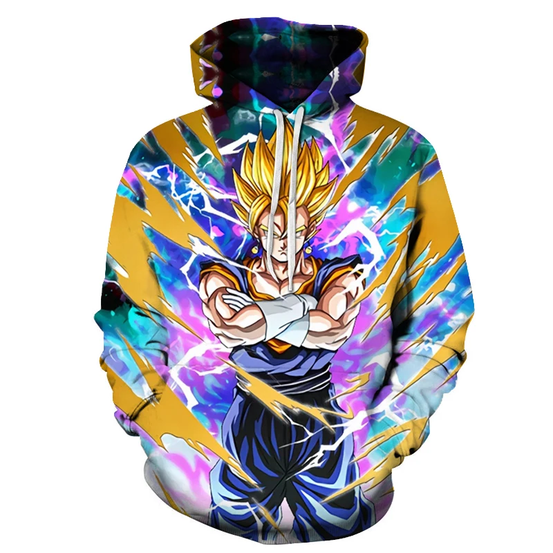 Dragon Ball Z толстовки для мужчин и женщин Аниме с Гоку 3D пуловер мужской спортивный