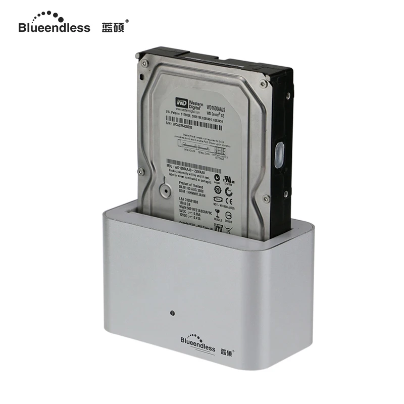 Blueendless 1 отсек hdd док-станция sata usb 3,0 Корпус жесткого диска Алюминиевый Жесткий драйвер ридер 2,5 3,5 дюймов hdd caddy