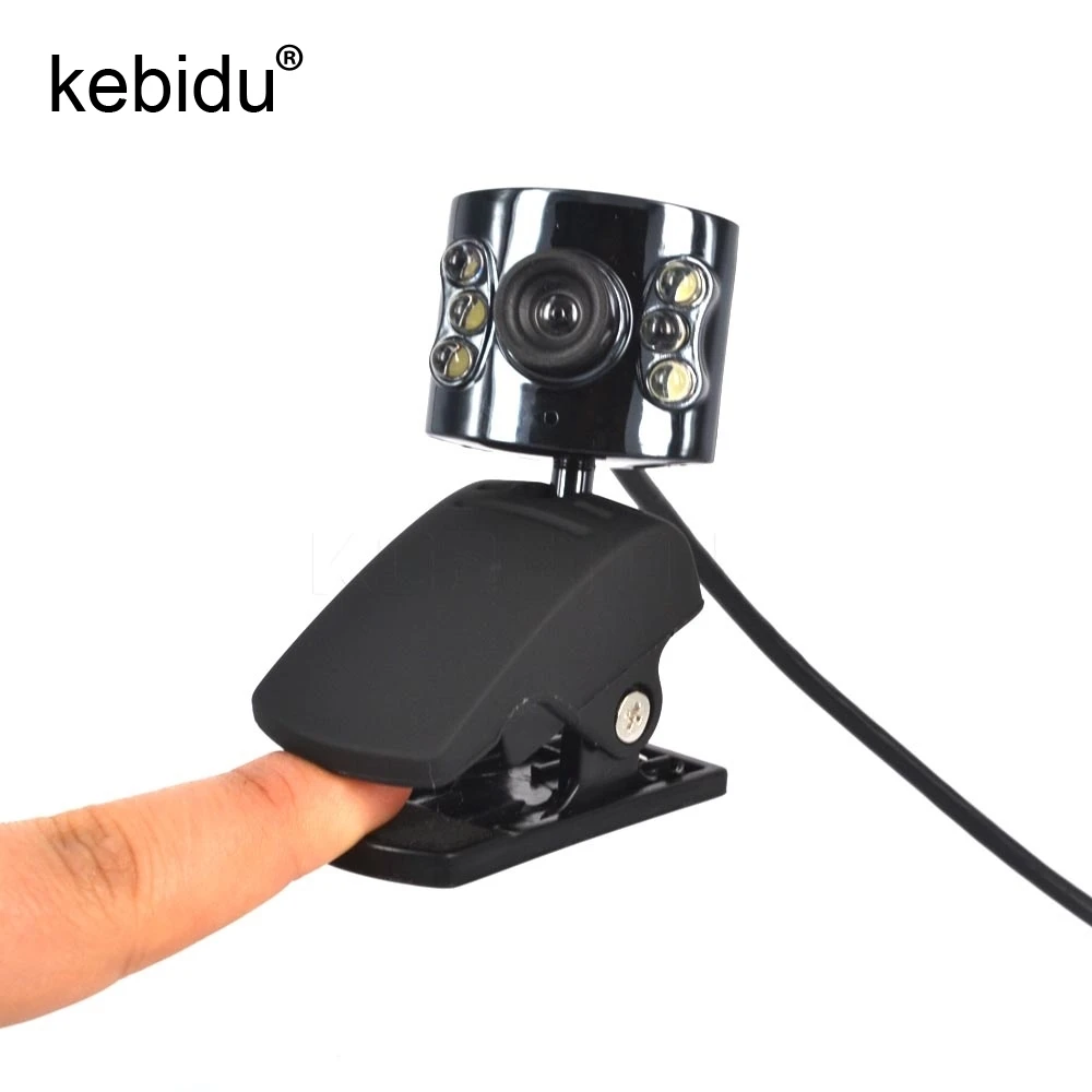 Kebidu 30 мегапикселей USB 6 светодиодсветильник лампа диммер камера Веб-камера +