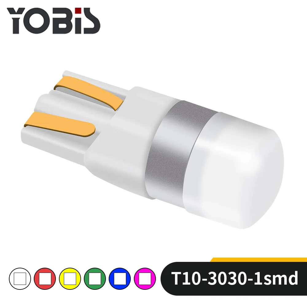 10 шт. 3030 SMD 350LM T10 W5W светодиодный Габаритные фонари для автомобиля чтения