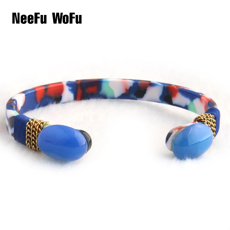 NeeFuWoFu браслет оптовая торговля над леопардовым тигром смолы камень браслеты