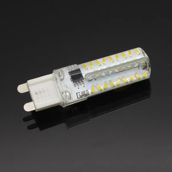 Светодиодная силиконовая лампа G9 с регулируемой яркостью 7 Вт 3014 SMD 72 светодиода