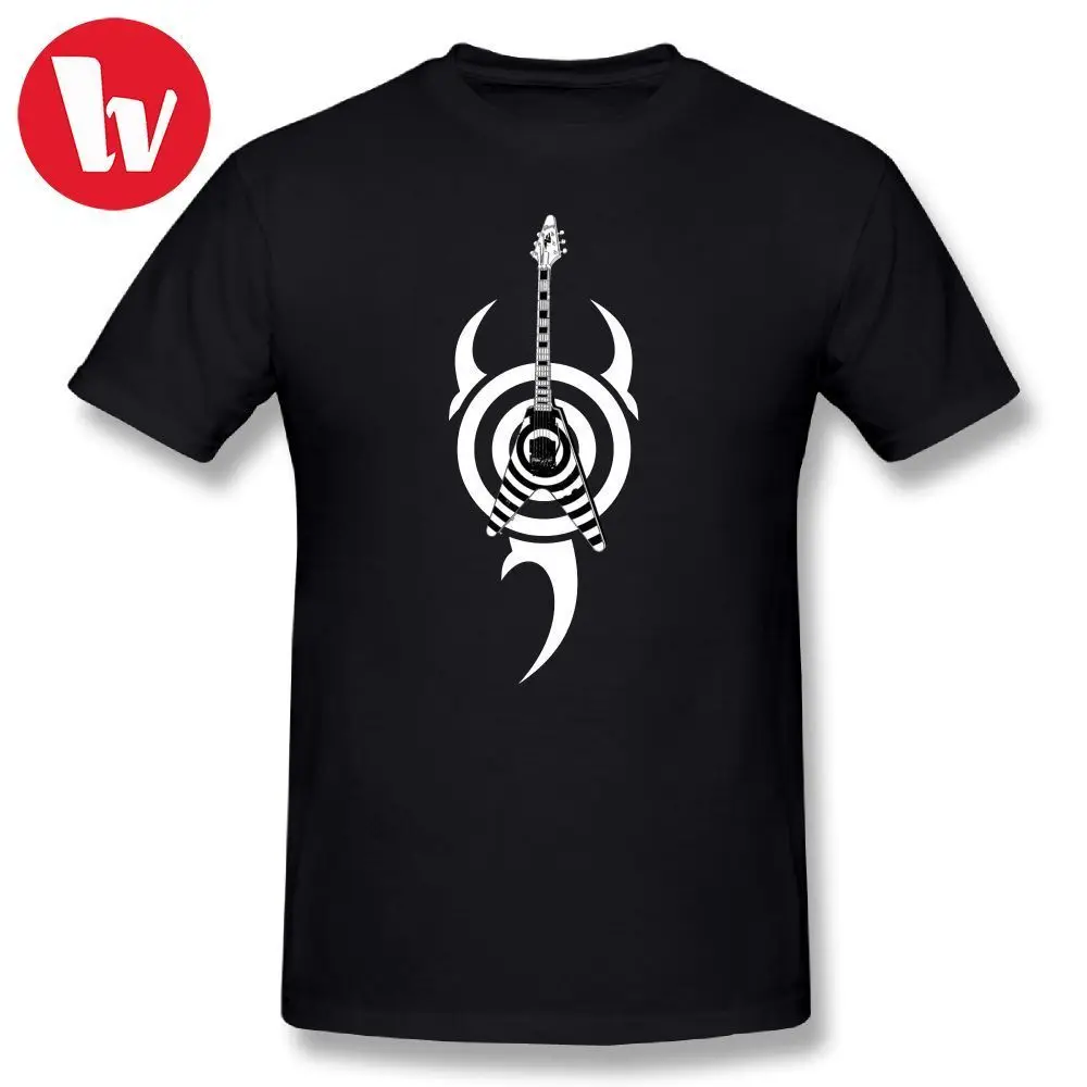 Черная футболка с лейблом общества Zakk Wylde's Flying V Bullseye Tribal Graphic Мужская модная