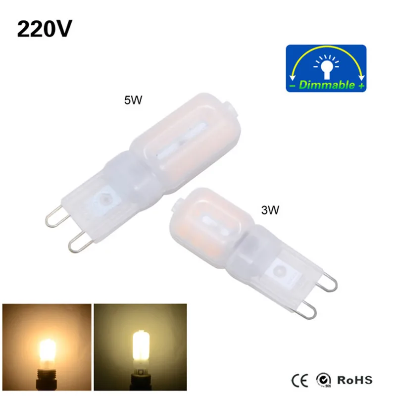 Мини G4 G9 светодиодный светильник 3 Вт 6 AC/DC 12 В лампа мини AC 220 240 Светодиодный SMD2835