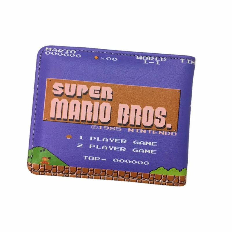 Super Mario World кошельки милый мультфильм комикс кошелек студент nintendo Игры фигурки "Супер Марио" Кошелек кредитный держатель для карт