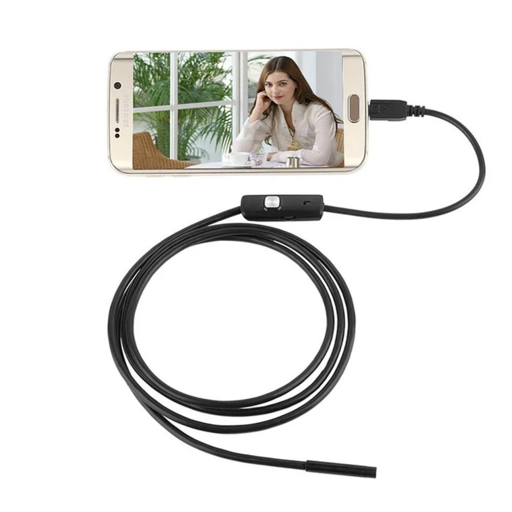 Gizcam 1/1. 5/2/3,5 m OTG Android эндоскоп осмотр USB бороскоп светодиодный мини-камера прицел автомобильный эндоскоп для смартфона
