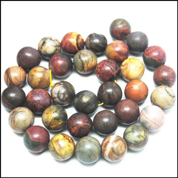 12mm nature gem stone round ball beads strings sodalite fossile picaso white jadee picture jasperr crack crystal | Украшения и