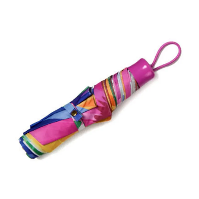 Silver Coating Three Fold Unbrellas For Sunscreen Thicken Rain Gear Small Parasol Opaque Anti-UV Non Automatic Women Umbrellas | Дом и сад