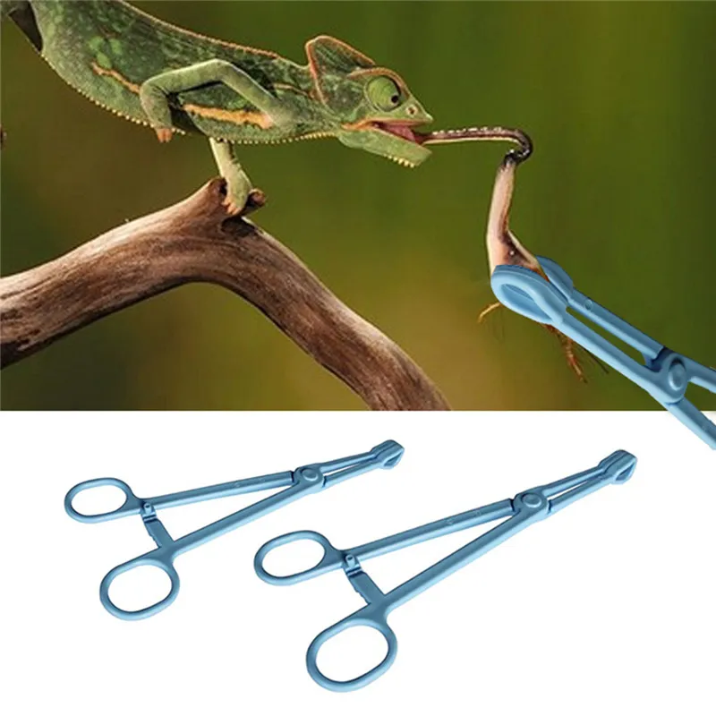 19 см/24 см рептилий питатель пинцет пластиковый Противоскользящий