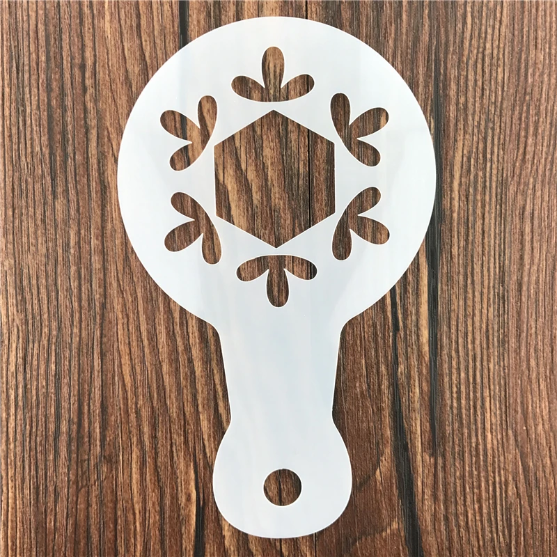 Рождественская Снежинка кофе капучино какао порошок трафарет форма для торта