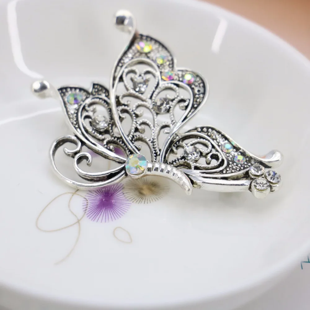 Специальное предложение стеклянная бусина бабочка лента элегантная брошь в