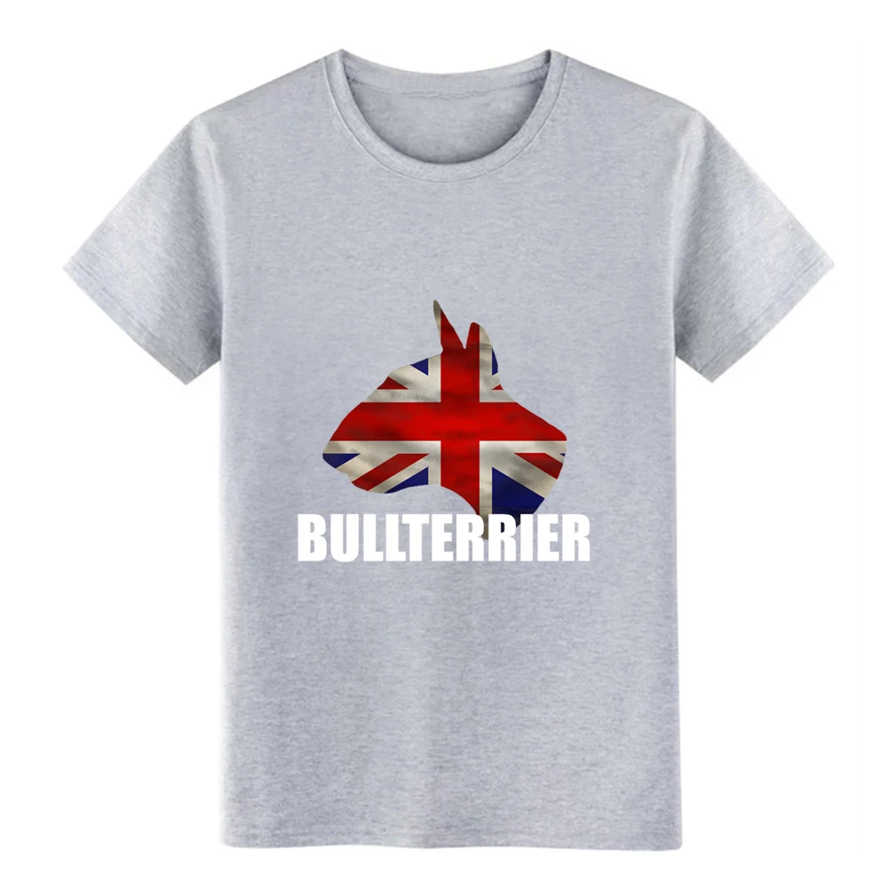 BULLTERRIER логотип флаг GB белая футболка с буквенным принтом собаки Дизайнерская