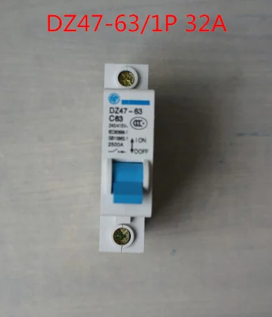 

1P DZ47-63/1P 32A C32 240V~ 50HZ/60HZ MINI Circuit breaker AC MCB safety breaker C Type