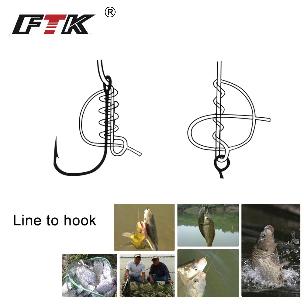 FTK Barbed Hook Size2#/6Pcs Size 4#/7Pcs Size6#/6Pcs Size8#/9Pcs Super Needle Point and hook eye Carp Hooks Fishing Tackle | Спорт и