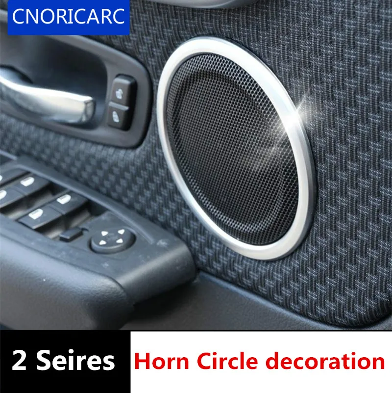 CNORICARC 4 шт. хромированный ABS Автомобильный Дверной клаксон круглый декоративный