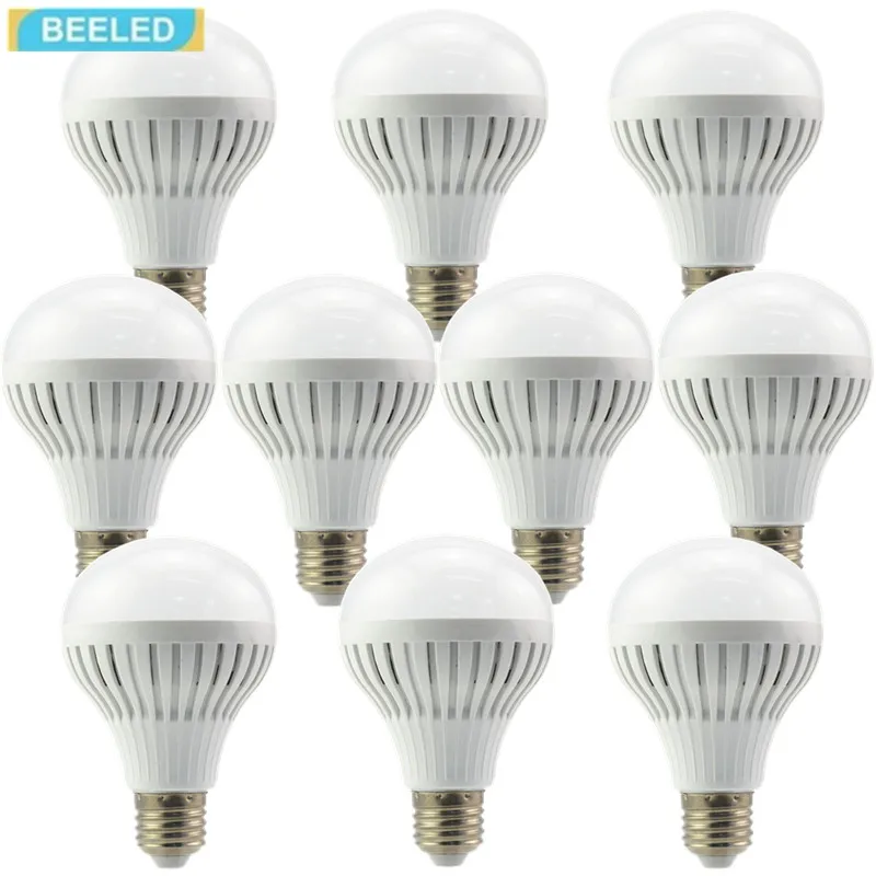 10 шт./лот Светодиодная лампа E27 220 В 3 Вт 5 7 9 12 smd2835 Энергосберегающая светодиодная