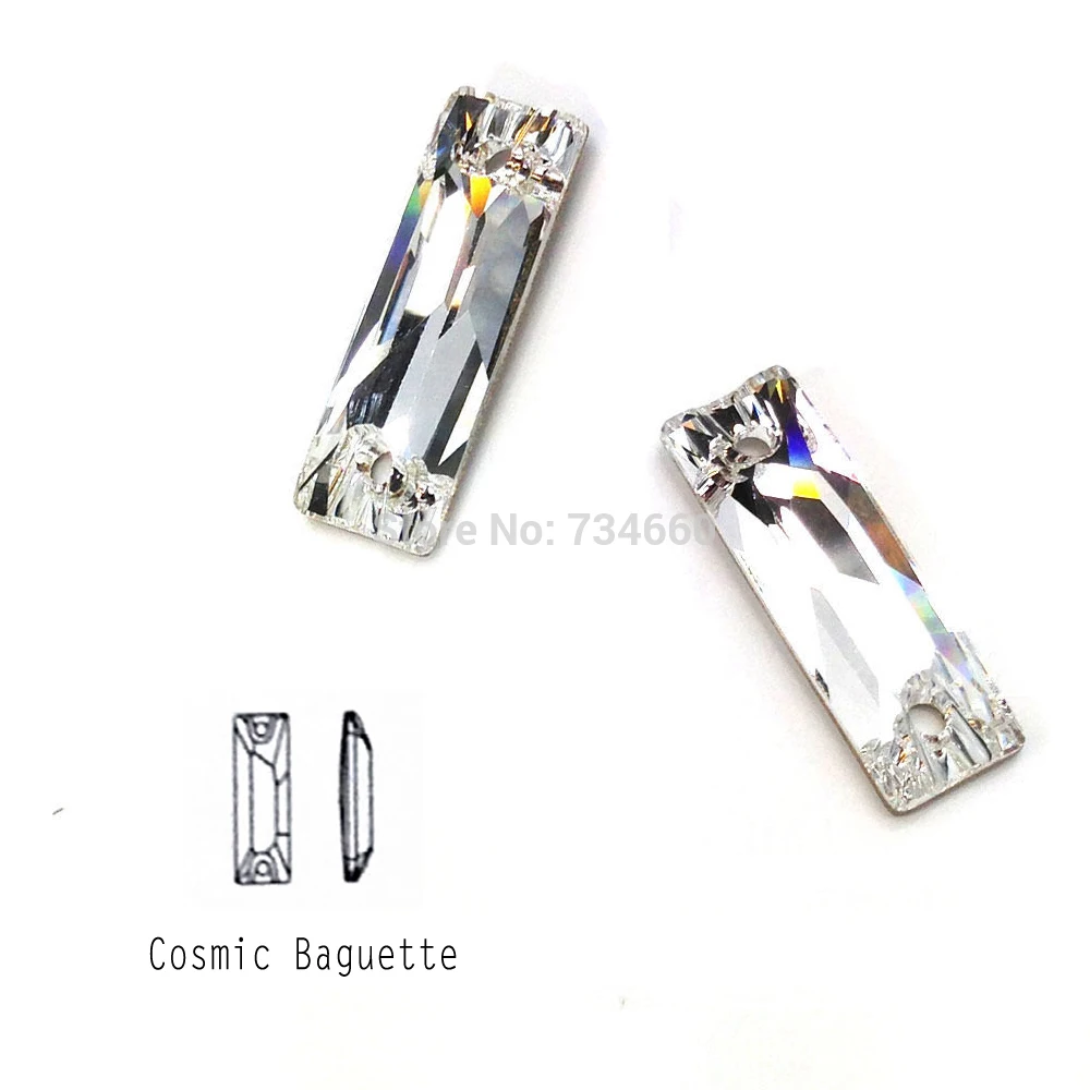 3255 Космический Baguettue 6x18mm Кристалл Шить На Хрусталя Камни Flatback Пришить Стразы Для