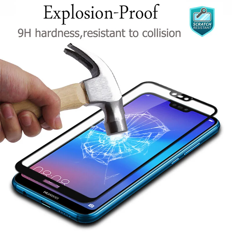 9 H закаленное стекло для huawei p20 p30 lite Полноэкранный протектор huawie p20lite hauwei p8 p9 2017 huwei