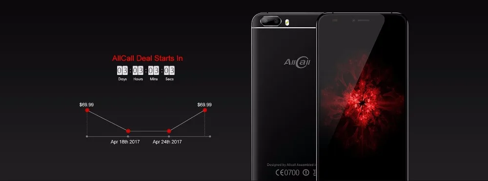 AllCall Bro 3g Смартфон Android 7,0 5,0 дюймов MTK6580A четырехъядерный 1. 3g Гц 1 ГБ ОЗУ 16 Гб ПЗУ две тыловые камеры OTG Мобильный