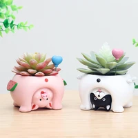 roogo creative animal shape flower pot succulents bonsai plants potted home decoration for mother and child best gift