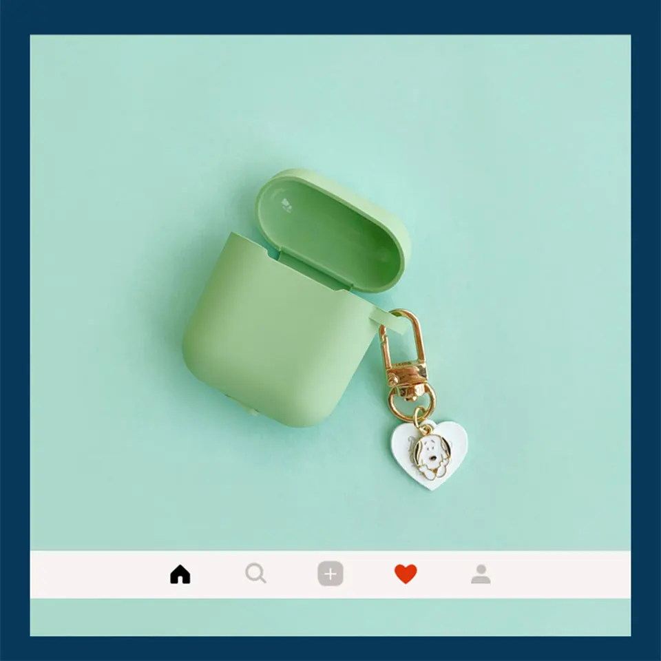 Силиконовый чехол с милой собачкой для Apple, аксессуары для airpods, Bluetooth, чехол для наушников, коробка, конфетный цвет, сумка, декоративная крышка, брелок для ключей