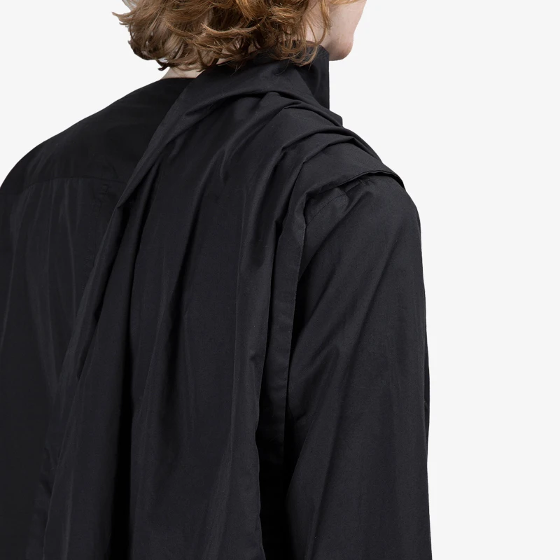 S ~ 5XL Новая мужская мода без воротника стройные шейный платок простой с круглым