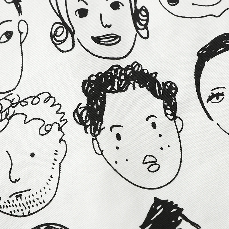 Женская юбка Heliar черная/белая Повседневная Клубная с высокой талией и принтом в