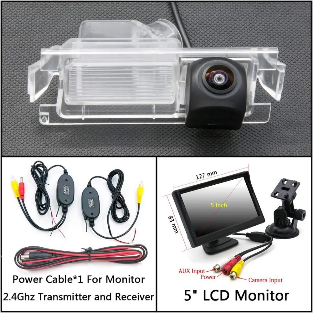 C Wireless 5inch LCD 175 градусов HD камера заднего вида для kia ceed 2 JD Hatch 3d 5d K2 Rio Sedan хэтчбек hyundai Accent Solaris Verna Accent - Название цвета: C Wireless 5inch LCD
