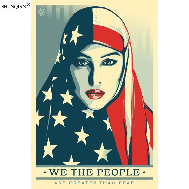 7 Shepard Fairey постер из шелковой ткани печать плакатов ткань печать стены плакат на заказ атласный плакат 40X60 см, 50X75 см, 60X90 см - Цвет: 7