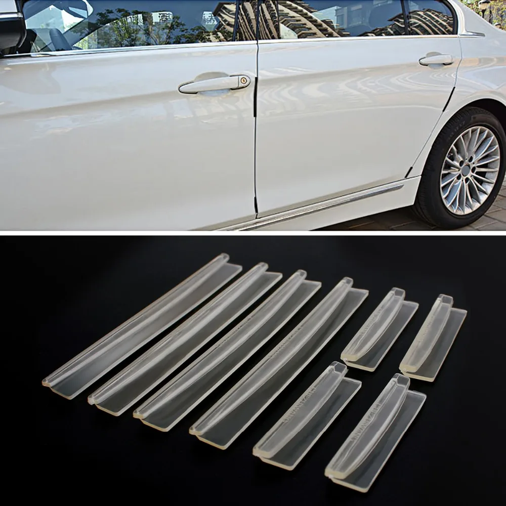 Прозрачные молдинги для стайлинга автомобиля полоса защита Бампера кромок