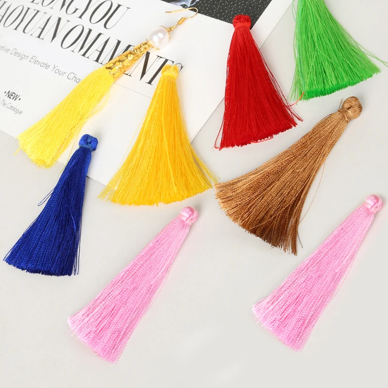 2 шт. шелковые подвески кисточки для изготовления ожерелий и сережек|tassel diy|earring