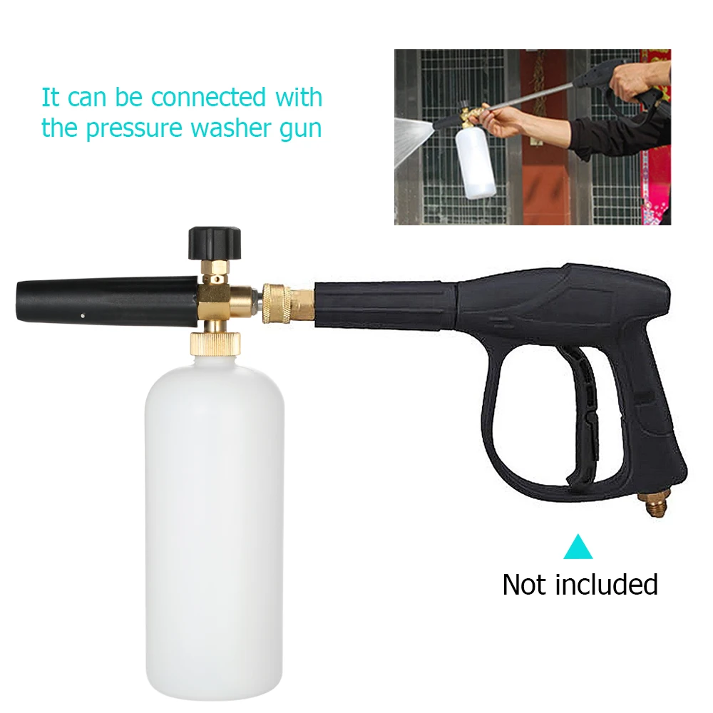 Регулируемая пенная пушка 1 литровая бутылка насадка с 1/4 &quotбыстрым разъемом для