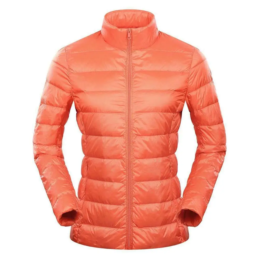 Бренд NewBang, 6xl, 7XL, 8XL, плюс, ультра легкий пуховик, для женщин, утиный пух, куртка, перо, светильник, вес, ветровка, теплое, тонкое пальто - Цвет: orange