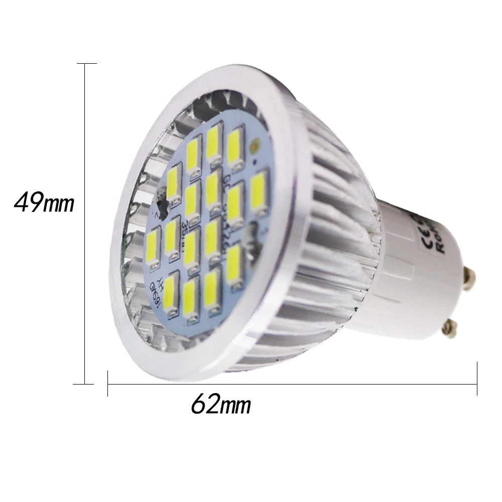 GU10 5 W SMD 2835 Высокое качество гарантия светодиодный светодиодные лампы теплый