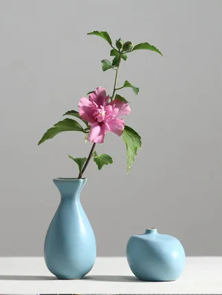 

Керамическая простая современная маленькая ваза, украшение для гостиной, Цветочная композиция, сухой европейский домашний обеденный стол, крыльцо, стол, цветок