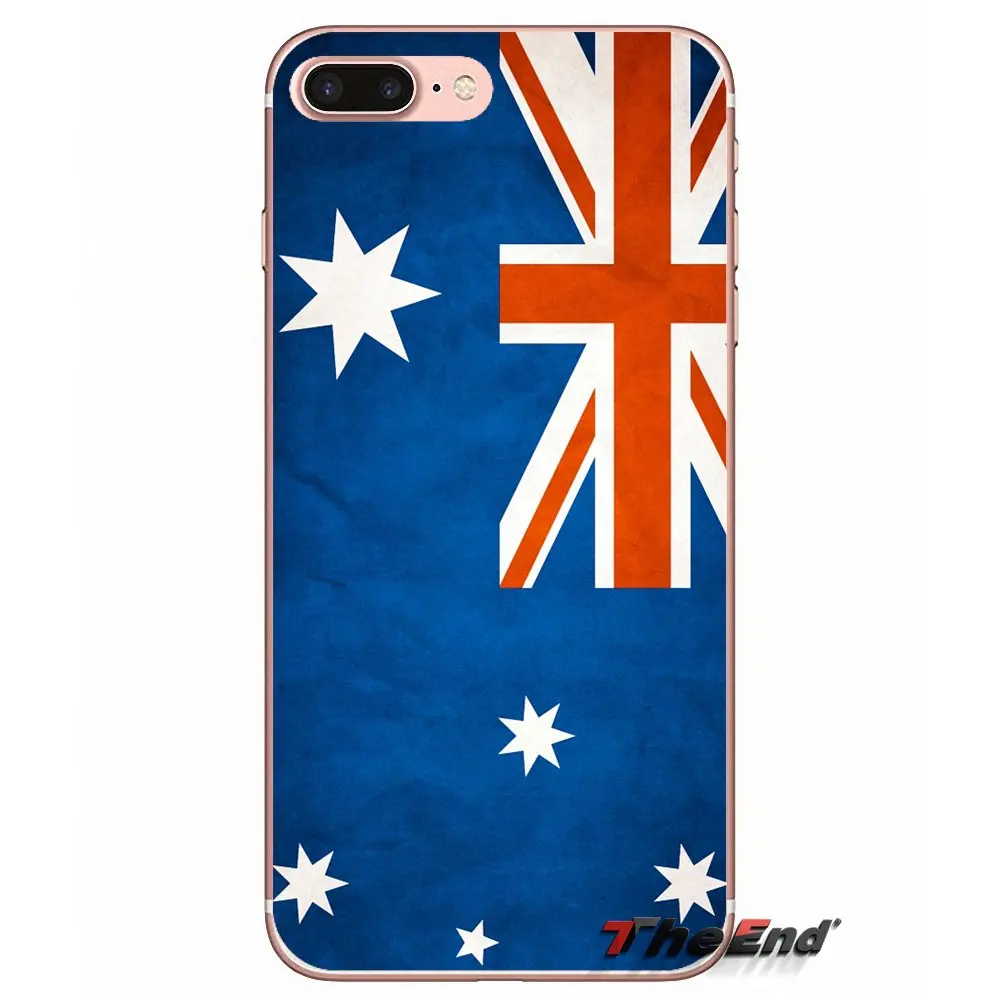 Для iPhone X 4 4S 5 5S 5C SE 6 6S 7 8 Plus Samsung Galaxy J1 J3 J5 J7 A3 A5 2016 2017 Австралийский флаг баннер AU Aussie